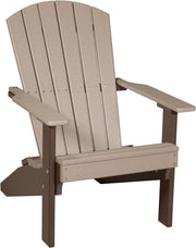 Lakeside Adirondack Chair Weatherwood Chestnut Brown