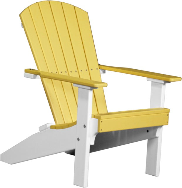 Lakeside Adirondack Chair Yellow White