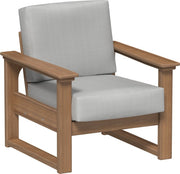 Lanai Deep Seating Chair Antique Mahogany-Spectrum Dove