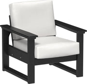 Lanai Deep Seating Chair Black-Canvas