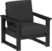 Lanai Deep Seating Chair Black-Spectrum Carbon