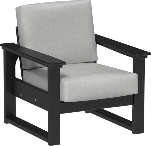 Lanai Deep Seating Chair Black-Spectrum Dove