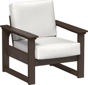Lanai Deep Seating Chair Brazilian Walnut-Canvas