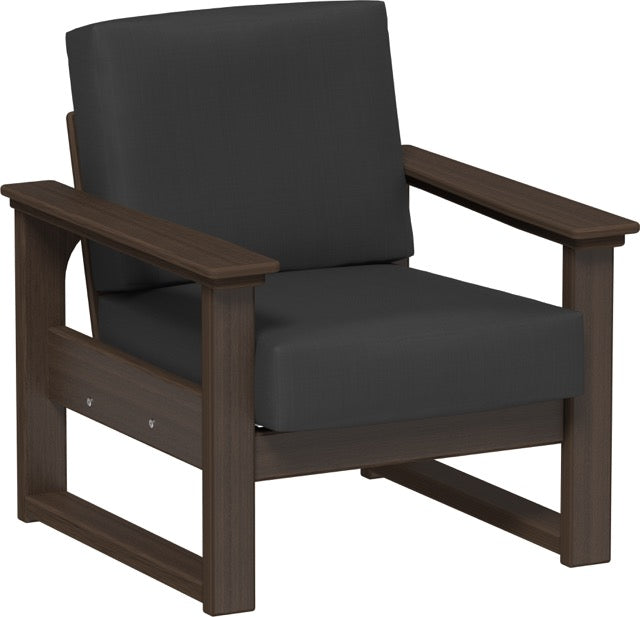 Lanai Deep Seating Chair Brazilian Walnut-Spectrum Carbon