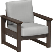 Lanai Deep Seating Chair Brazilian Walnut-Spectrum Dove