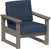 Lanai Deep Seating Chair Coastal Gray-Spectrum Indigo