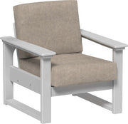 Lanai Deep Seating Chair Dove Gray-Marine Leatherette Ash Gray
