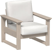 Lanai Deep Seating Chair Weatherwood-Canvas