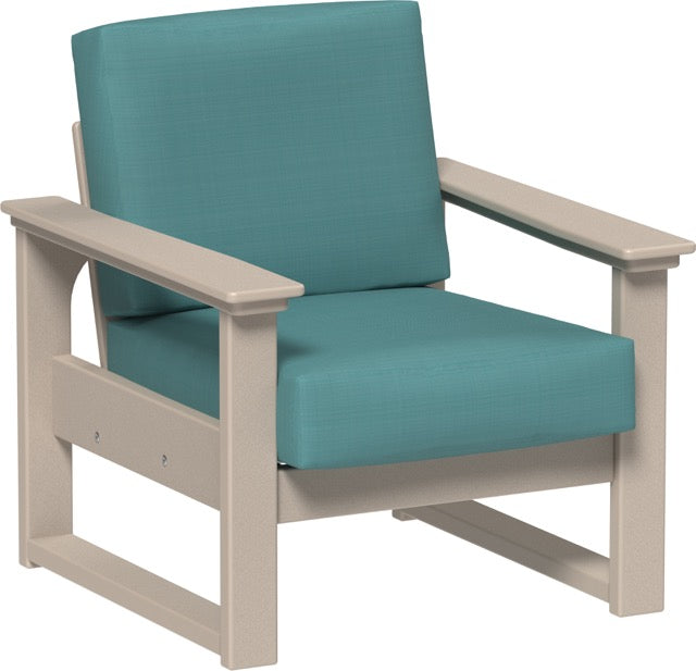 Lanai Deep Seating Chair Weatherwood-Cast Breeze