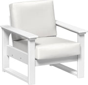 Lanai Deep Seating Chair White-Canvas