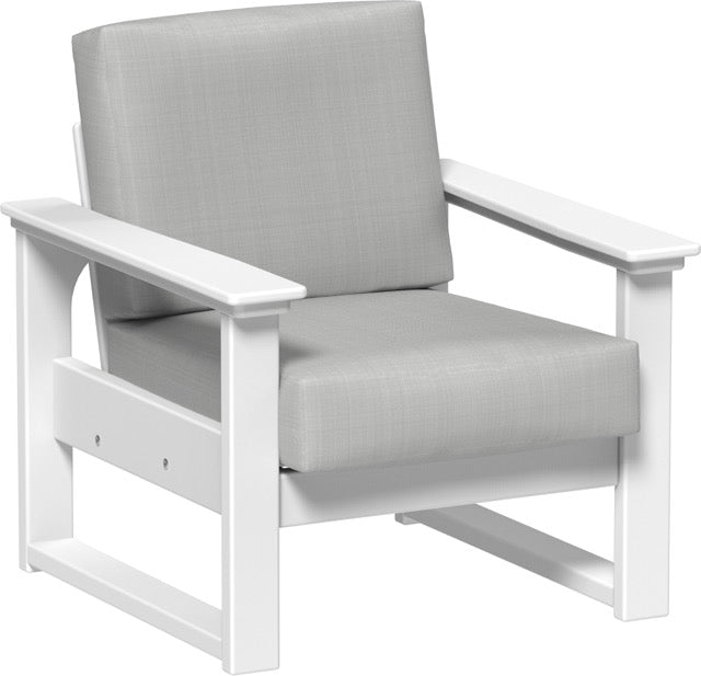 Lanai Deep Seating Chair White-Spectrum Dove
