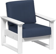 Lanai Deep Seating Chair White-Spectrum Indigo