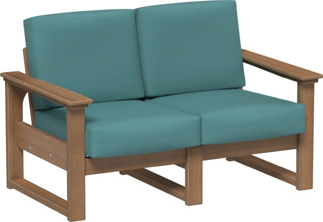 Lanai Deep Seating Loveseat Antique Mahogany-Cast Breeze