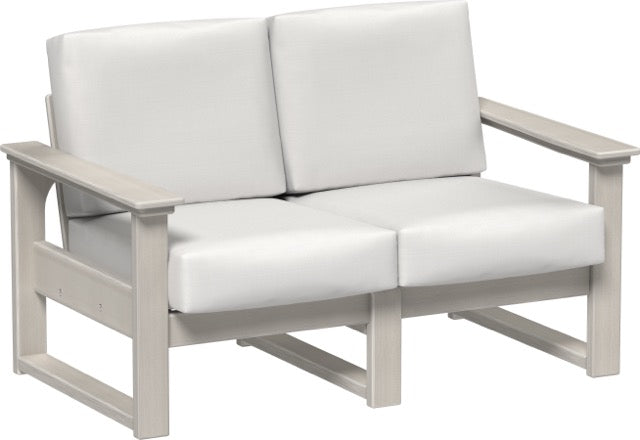 Lanai Deep Seating Loveseat Birch-Canvas