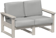 Lanai Deep Seating Loveseat Birch-Spectrum Dove