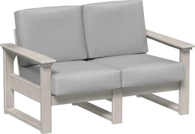 Lanai Deep Seating Loveseat Birch-Spectrum Dove