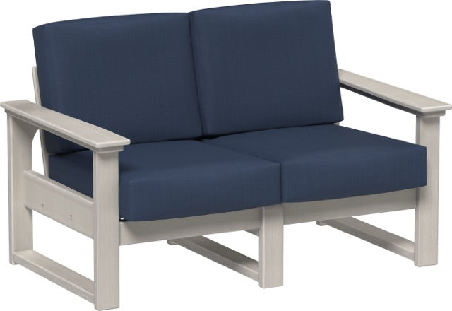 Lanai Deep Seating Loveseat Birch-Spectrum Indigo