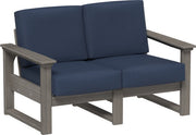 Lanai Deep Seating Loveseat Coastal Gray-Spectrum Indigo