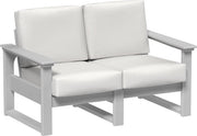Lanai Deep Seating Loveseat Dove Gray-Canvas