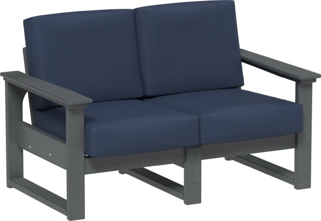 Lanai Deep Seating Loveseat Slate-Spectrum Indigo