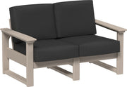 Lanai Deep Seating Loveseat Weatherwood-Spectrum Carbon