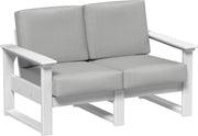 Lanai Deep Seating Loveseat White-Spectrum Dove