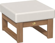 Lanai Deep Seating Ottoman Antique Mahogany-Canvas