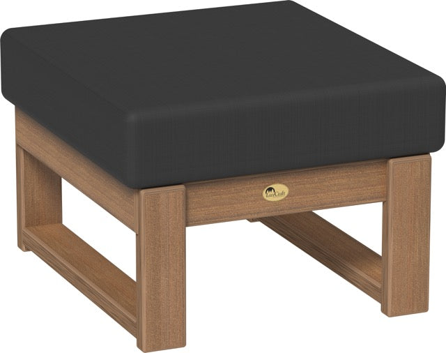 Lanai Deep Seating Ottoman Antique Mahogany-Spectrum Carbon