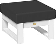 Lanai Deep Seating Ottoman White-Spectrum Carbon