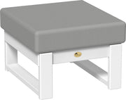 Lanai Deep Seating Ottoman White-Spectrum Dove