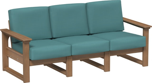 Lanai Deep Seating Sofa Antique Mahogany-Cast Breeze