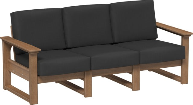Lanai Deep Seating Sofa Antique Mahogany-Spectrum Carbon