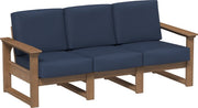 Lanai Deep Seating Sofa Antique Mahogany-Spectrum Indigo