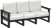 Lanai Deep Seating Sofa Black-Canvas