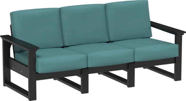 Lanai Deep Seating Sofa Black-Cast Breeze