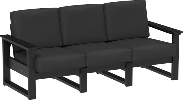Lanai Deep Seating Sofa Black-Spectrum Carbon