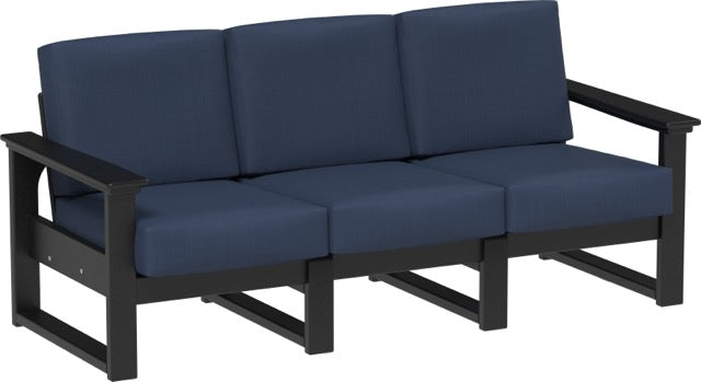 Lanai Deep Seating Sofa Black-Spectrum Indigo