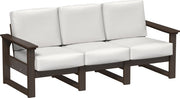 Lanai Deep Seating Sofa Brazilian Walnut-Canvas