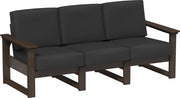 Lanai Deep Seating Sofa Brazilian Walnut-Spectrum Carbon