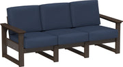 Lanai Deep Seating Sofa Brazilian Walnut-Spectrum Indigo