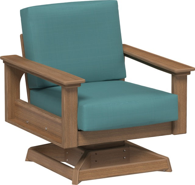 Lanai Deep Seating Swivel Rocker Antique Mahogany-Cast Breeze
