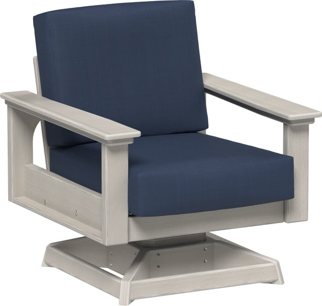 Lanai Deep Seating Swivel Rocker Birch-Spectrum Indigo