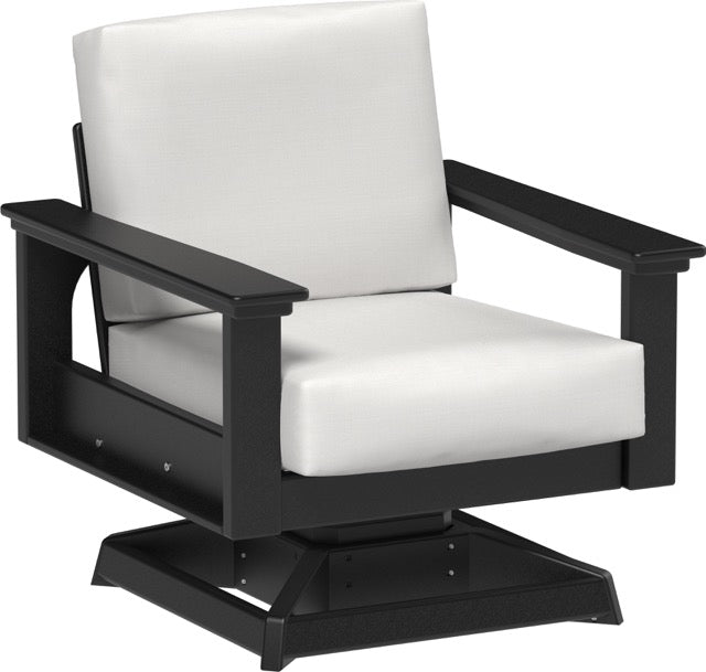 Lanai Deep Seating Swivel Rocker Black-Canvas