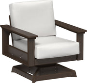 Lanai Deep Seating Swivel Rocker Brazilian Walnut-Canvas