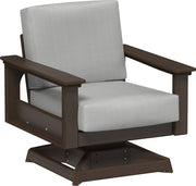 Lanai Deep Seating Swivel Rocker Brazilian Walnut-Spectrum Dove