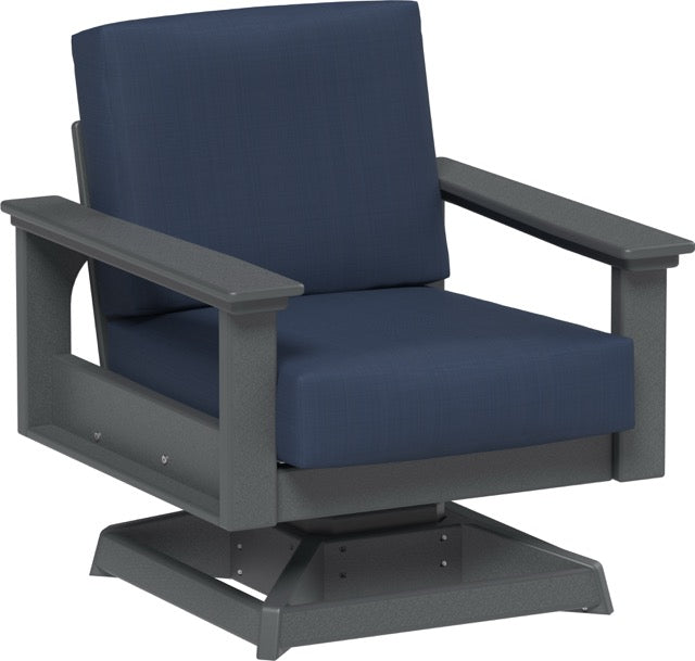 Lanai Deep Seating Swivel Rocker Slate-Spectrum Indigo