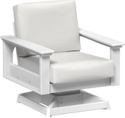 Lanai Deep Seating Swivel Rocker White-Canvas