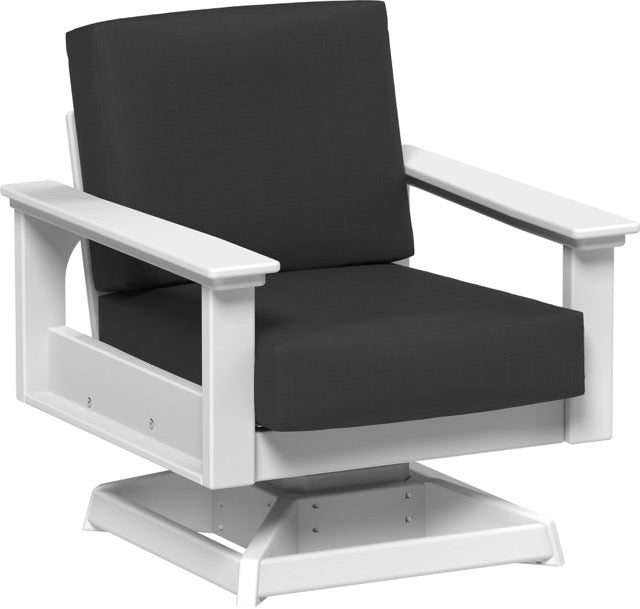 Lanai Deep Seating Swivel Rocker White-Spectrum Carbon