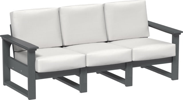 Lanai Deep Seating Sofa Slate-Canvas