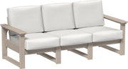 Lanai Deep Seating Sofa Weatherwood-Canvas